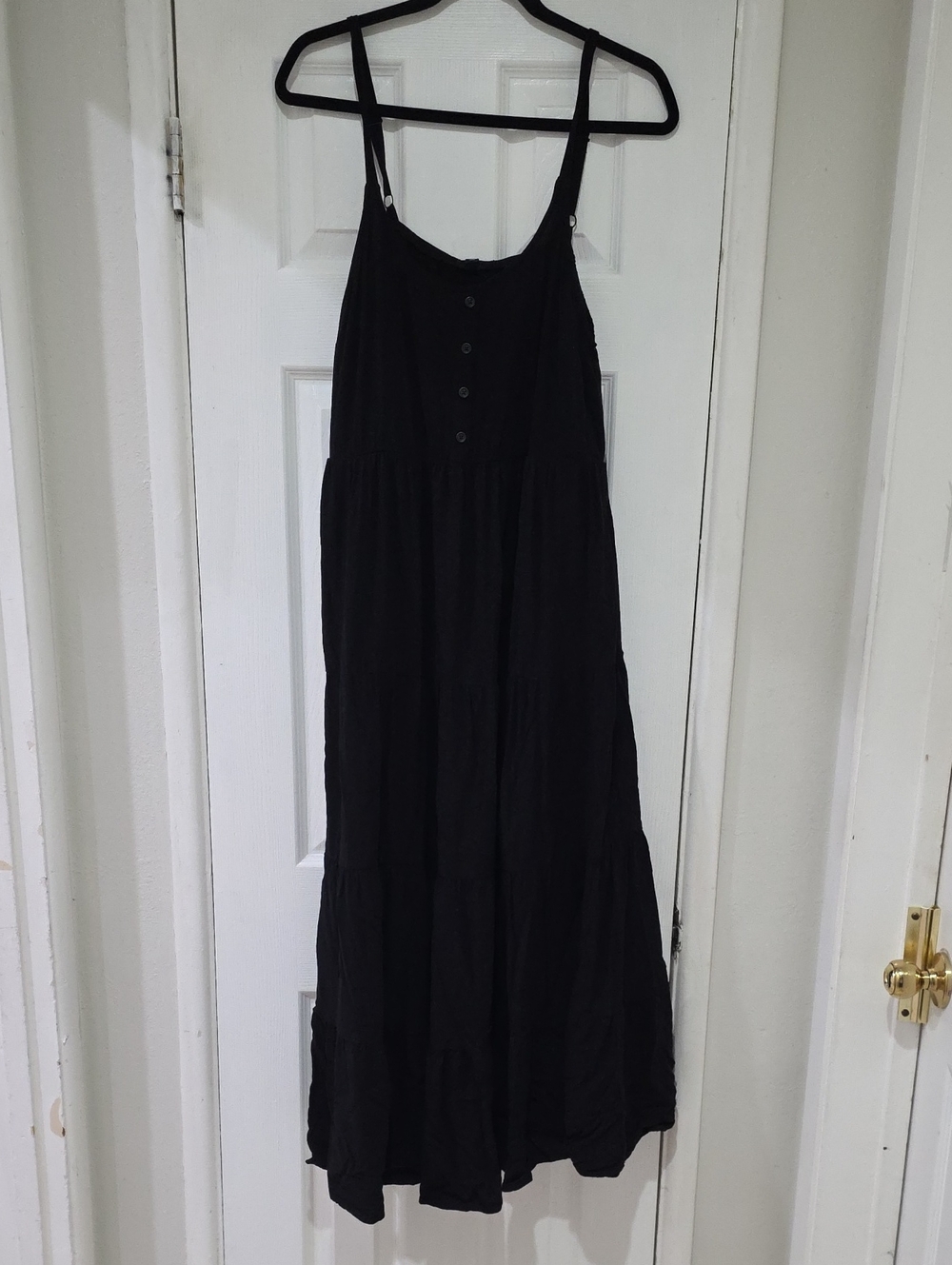 torrid Black Sleeveless Tiered Maxi Dress